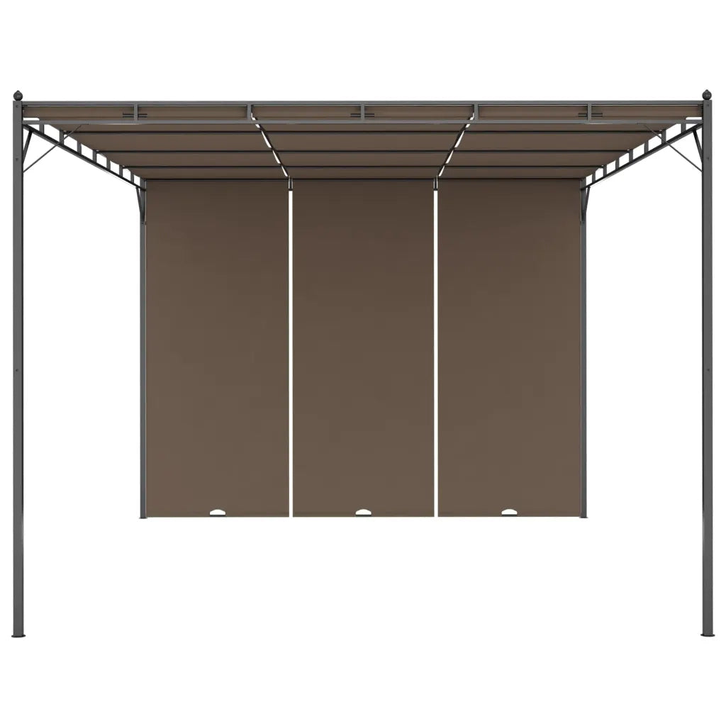 Gazebo da Giardino con Tenda Laterale 4x3x2,25 m Talpa 312264