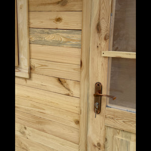 Casetta in Legno da Giardino per Esterni, Sistema Block House, Doghe Spessore 28mm - articolo BLOCK25x3/28 - 110007