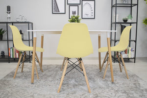 Sedia Valora OSAKA Crema Gambe Naturali per Soggiorno