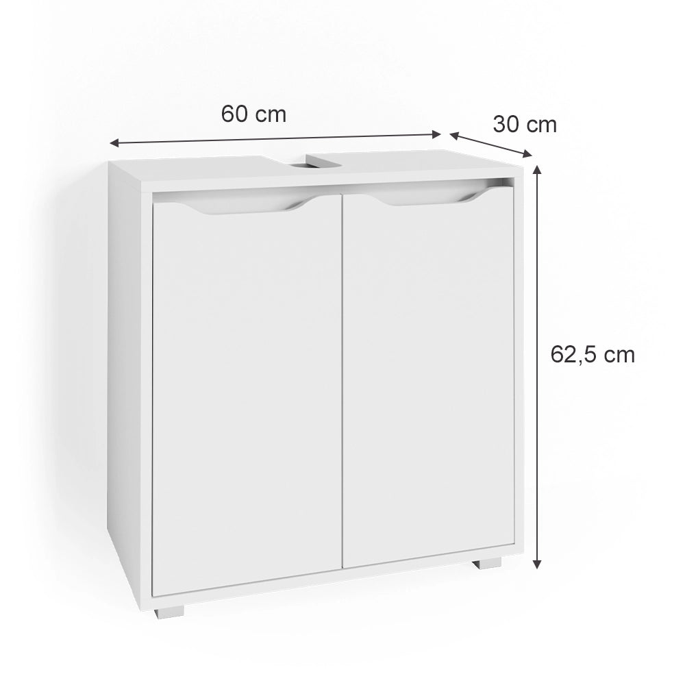 Vicco Mobile sottolavabo per bagno Bianco 60 x 62.5 cm