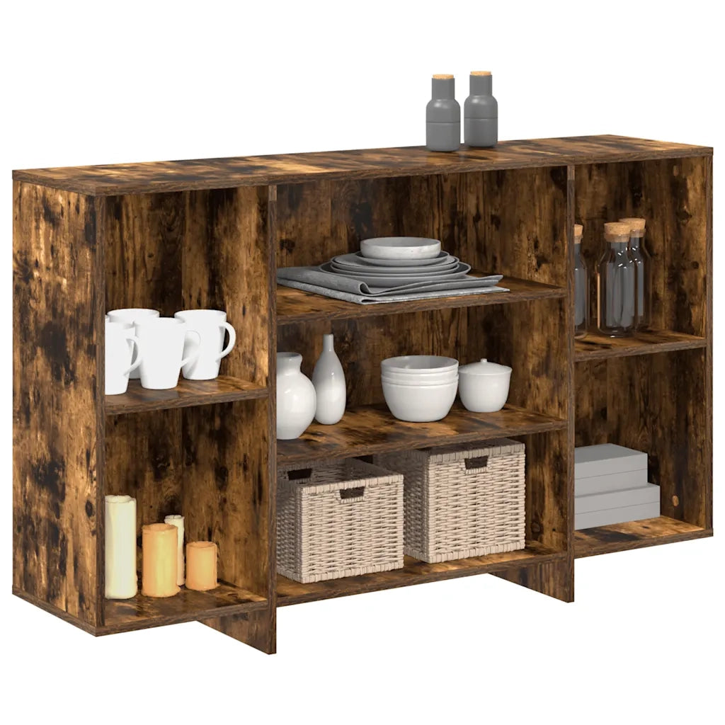 Credenza Rovere Fumo 120x30x75 cm in Truciolato 813065