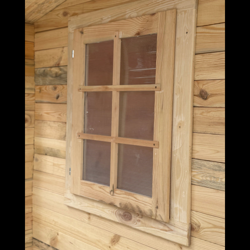 Casetta in Legno da Giardino per Esterni, Sistema Block House, Doghe Spessore 28mm - articolo BLOCK3x25/28 - 110008