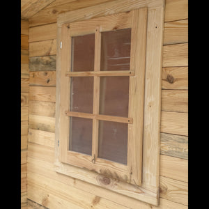 Casetta in Legno da Giardino per Esterni, Sistema Block House, Doghe Spessore 28mm - articolo BLOCK3x25/28 - 110008