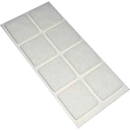 FELTRINI QUADRATI 30x30 mm - Marrone - Blister 6 pezzi