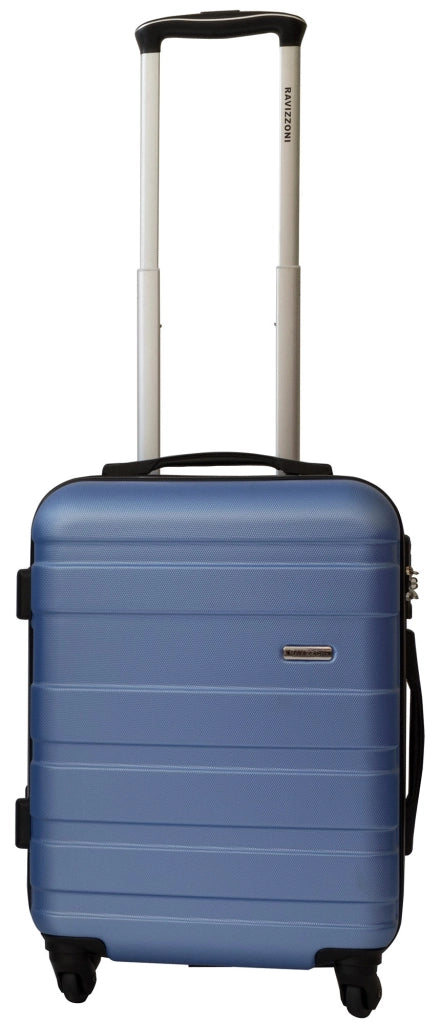 Set 3 Valigie Trolley Rigide in ABS 4 Ruote TSA Ravizzoni Caronte Blu