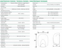 Asciugamani elettrico da parete - ECOstream LF 1100 Hot - Metallo cromato