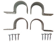 Kit 4 Staffe Omega X Fissaggio Tutori Ø 3,5 Cm Zb