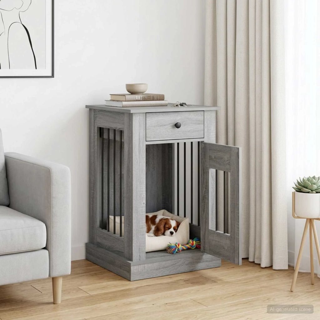 Mobile da cassa per cani Sonoma grigio 50 x 47,5 x 80 cm 8014782