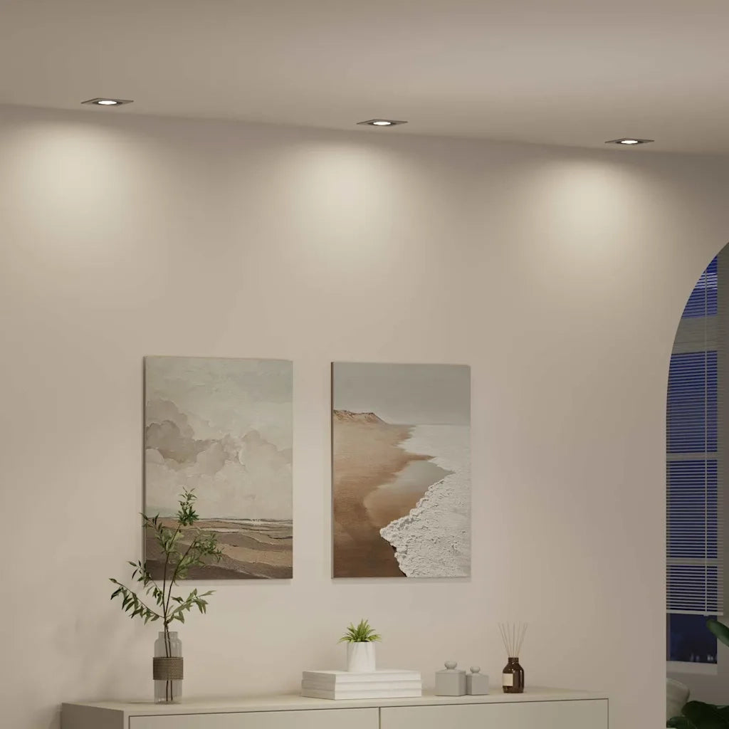 Spotlight 12 pz Argento 9 x 9 x 2 cm Alluminio CFW4172383