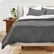 Set di coperte da letto premium 1800 - coperta da letto extra morbida - leggera, respirante e rinfrescante - resistente a pieghetti, sbiadimenti e macchie (135 x 200/80x80x1 grigio scuro)