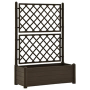 Fioriera | Cassetta per fiori | Vaso da Giardino con Graticcio 100x43x142 cm PP Moca