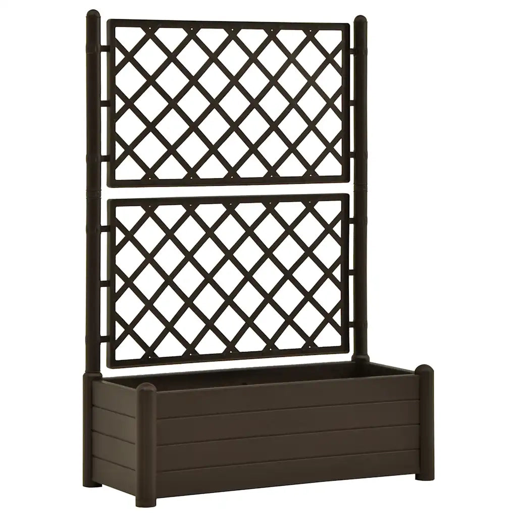 Fioriera | Cassetta per fiori | Vaso da Giardino con Graticcio 100x43x142 cm PP Moca