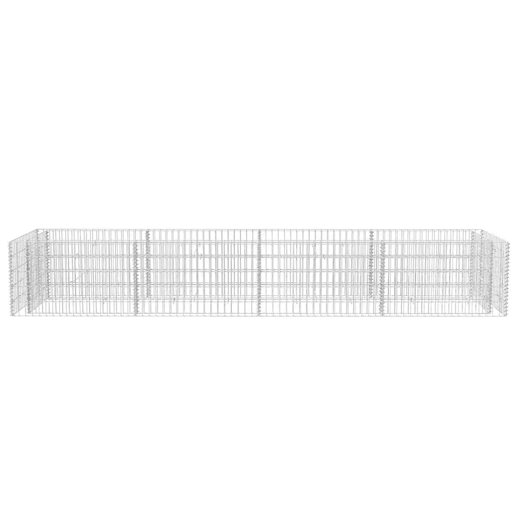Gabbione Letto Rialzato da Giardino in Acciaio 360x90x50 cm cod mxl 67286
