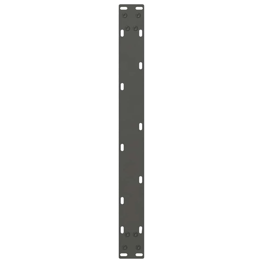 Set di 2 gambe robuste e regolabili per tavolino da caffè 70 x 30 cm in acciaio antracite 02_0057510