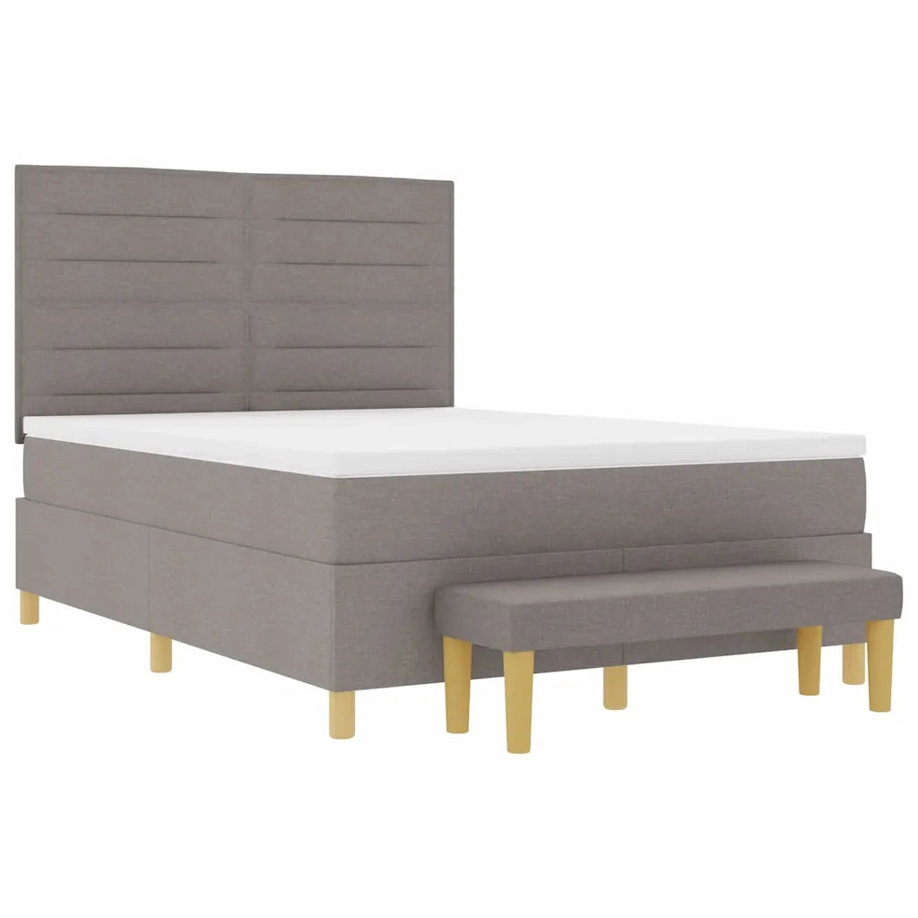 Letto a molle con materasso Talpa 140 x 200 cm Tessuto