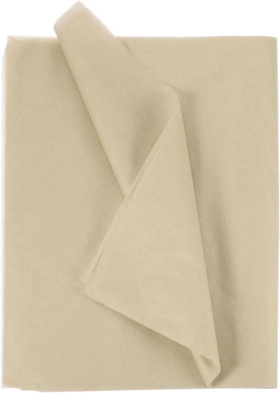 Papier di cera 35 x 50 cm per confezionamento di regali e attività manuali colore cachi