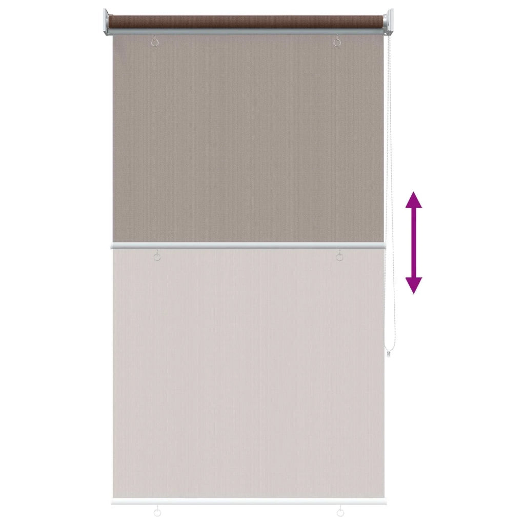 Tenda a Rullo Esterno Blocco UV 90% Tortora 80 x 140 cm HDPE 42036143
