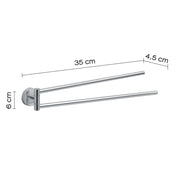 Portasalviette a muro GEDY linea Eros mod. a snodo colore Cromato