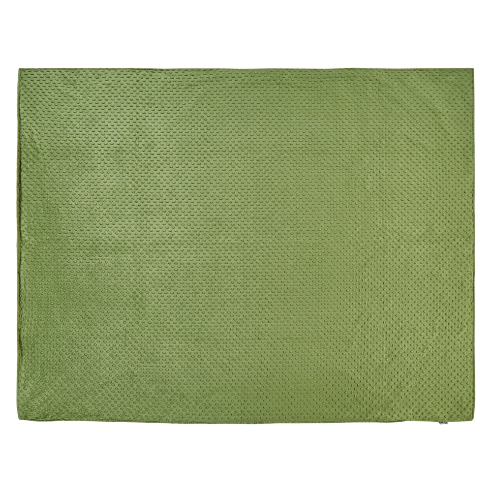 Copripiumino per coperta ponderata Verde Tessuto poliestere 150 x 200 cm Motivo a pois Design moderno Tessile camera da letto