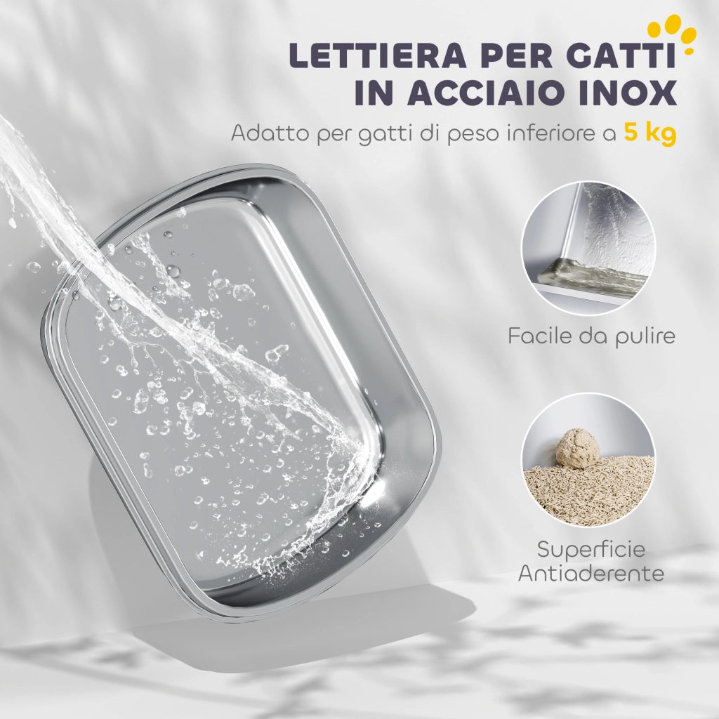 Lettiera per Gatti Chiusa ¨C zephmum ¨C Bianco 52.4x41.3x39.8 cm