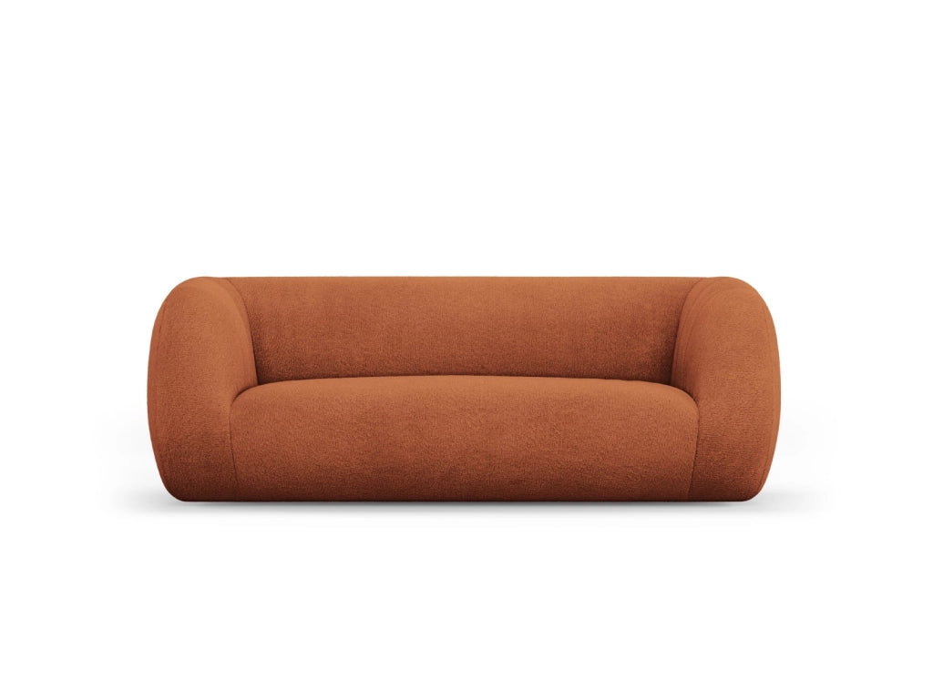 Cosmopolitan Design - Divano "Essen" 2 posti in bouclé marrone 