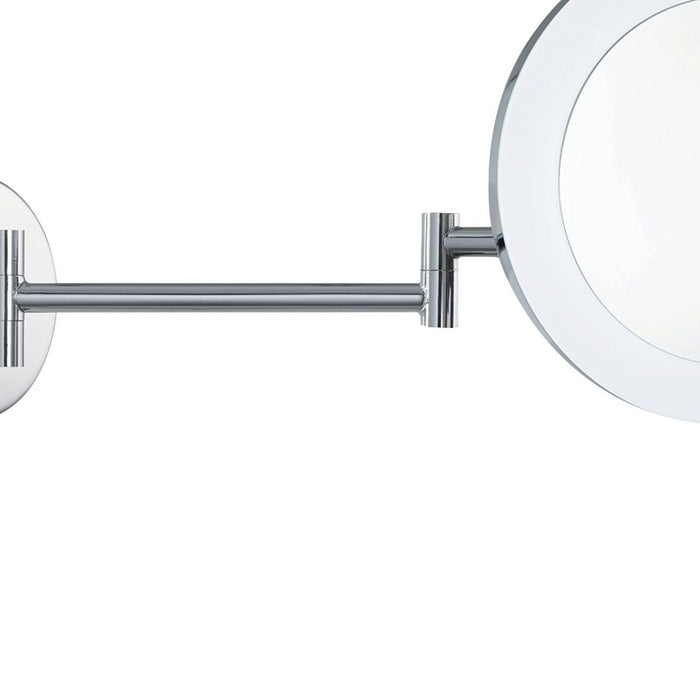 Applique Contemporanea Magnifying Metallo Cromo Vetro Led 4W 4000K