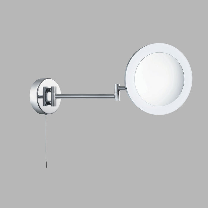 Applique Contemporanea Magnifying Metallo Cromo Vetro Led 4W 4000K
