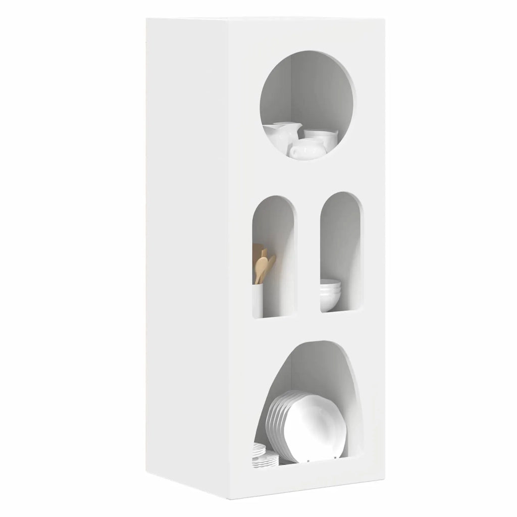 Credenza-Buffet-Armadio da cucina Bianco 40 x 35 x 100.5 cm Legno multistrato
