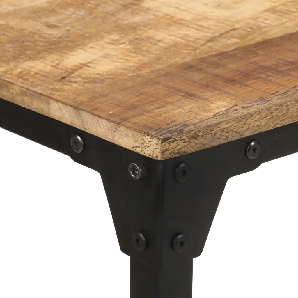 Tavolo da Pranzo 140x70x76 cm in Legno di Mango Grezzo cod mxl 22892
