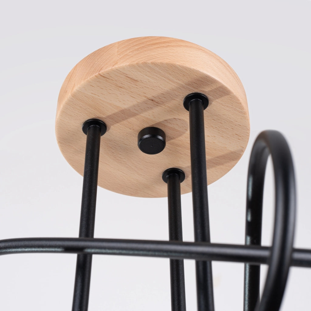 Lampadario EMBER 3 schwarz