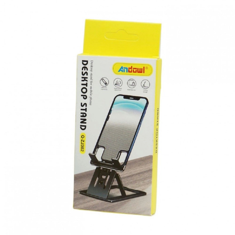 Trade Shop - Supporto Da Scrivania Porta Cellulare Tablet Da 4" Ufficio Ultra Sottile Q-zj302 -