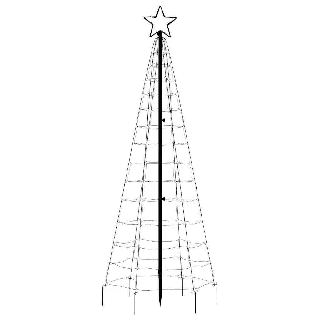 Albero di Natale a LED con Punte 220 LED Blu 180 cm 358103