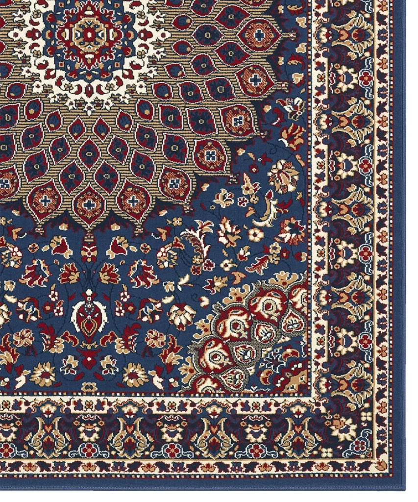 Tappeto ROYAL SHIRAZ 2082 AZZURRO cm.280x380 arredo soggiorno salotto disegno moderno geometrico arredo casa