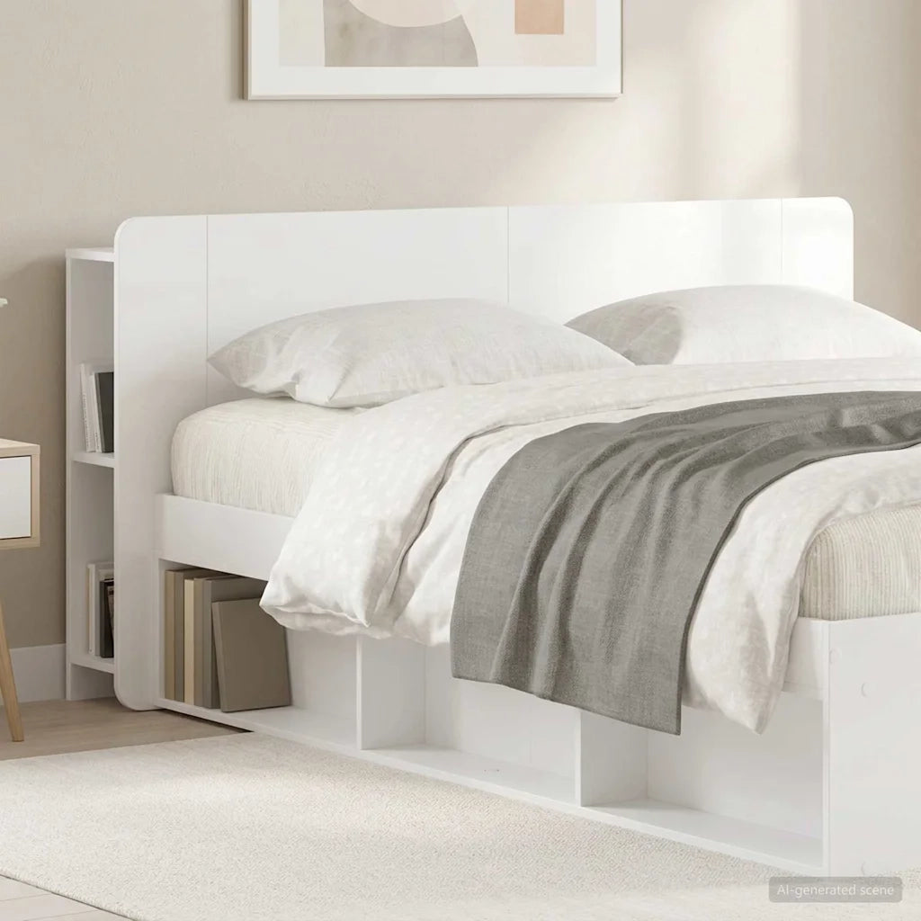 Testiera | Testata del letto Bianco Lucido Legno ingegnerizzato