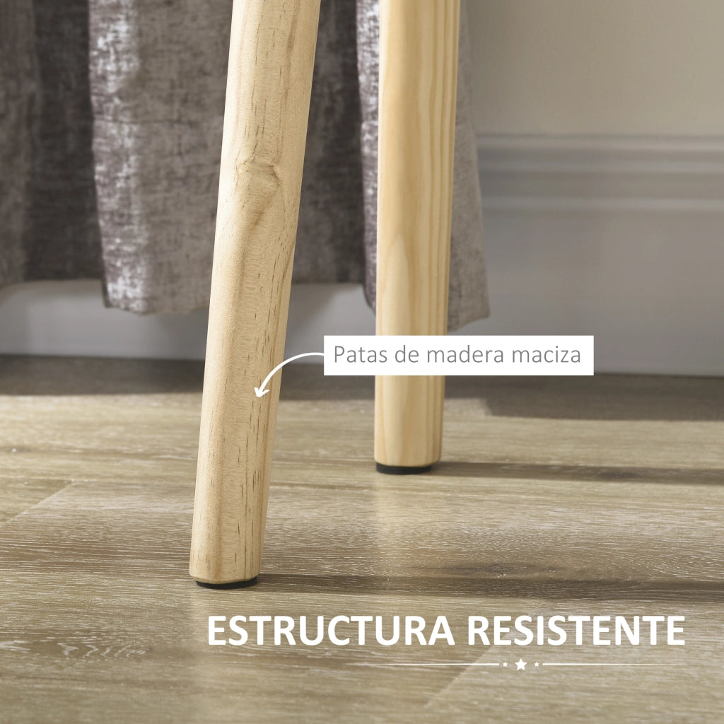 Comodino con Cassetto ¨C Zephmum ¨C Legno 40.5x30.5x60 cm Bianco