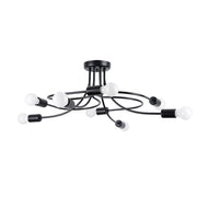 Lampadario LEVAR 8 nero