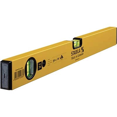 LIVELLA A BOLLA 70 STABILA  ALLUMINIO BOLLE 2 CM  50