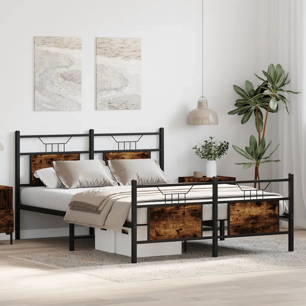 Giroletto senza Materasso Rovere Fumo 137x190 cm in Truciolato 4106760