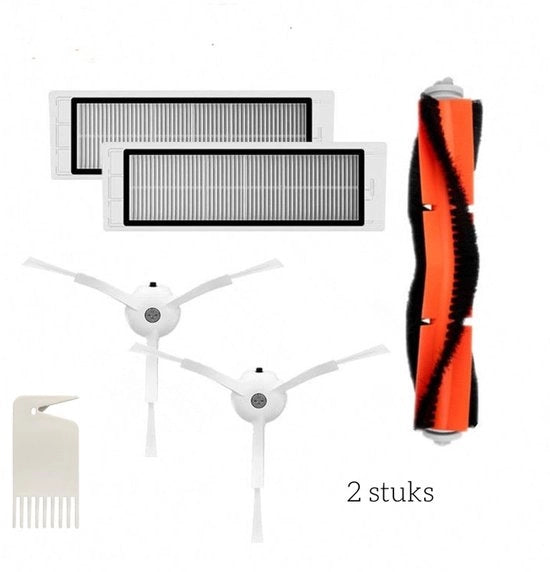 Set di sostituzione di parti - Adatto per aspirapolvere della serie Xiaowa, Mijia/1S, Roborock S50/T6 (4 filtri, 2 set di spazzole principali, 4 set di spazzole laterali, 2 lame)