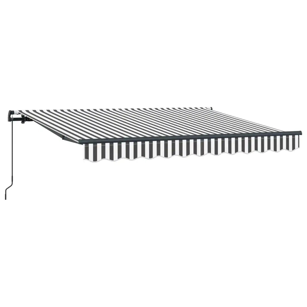 Tenda Retrattile Antracite 350 x 200 cm Tessuto 3329682
