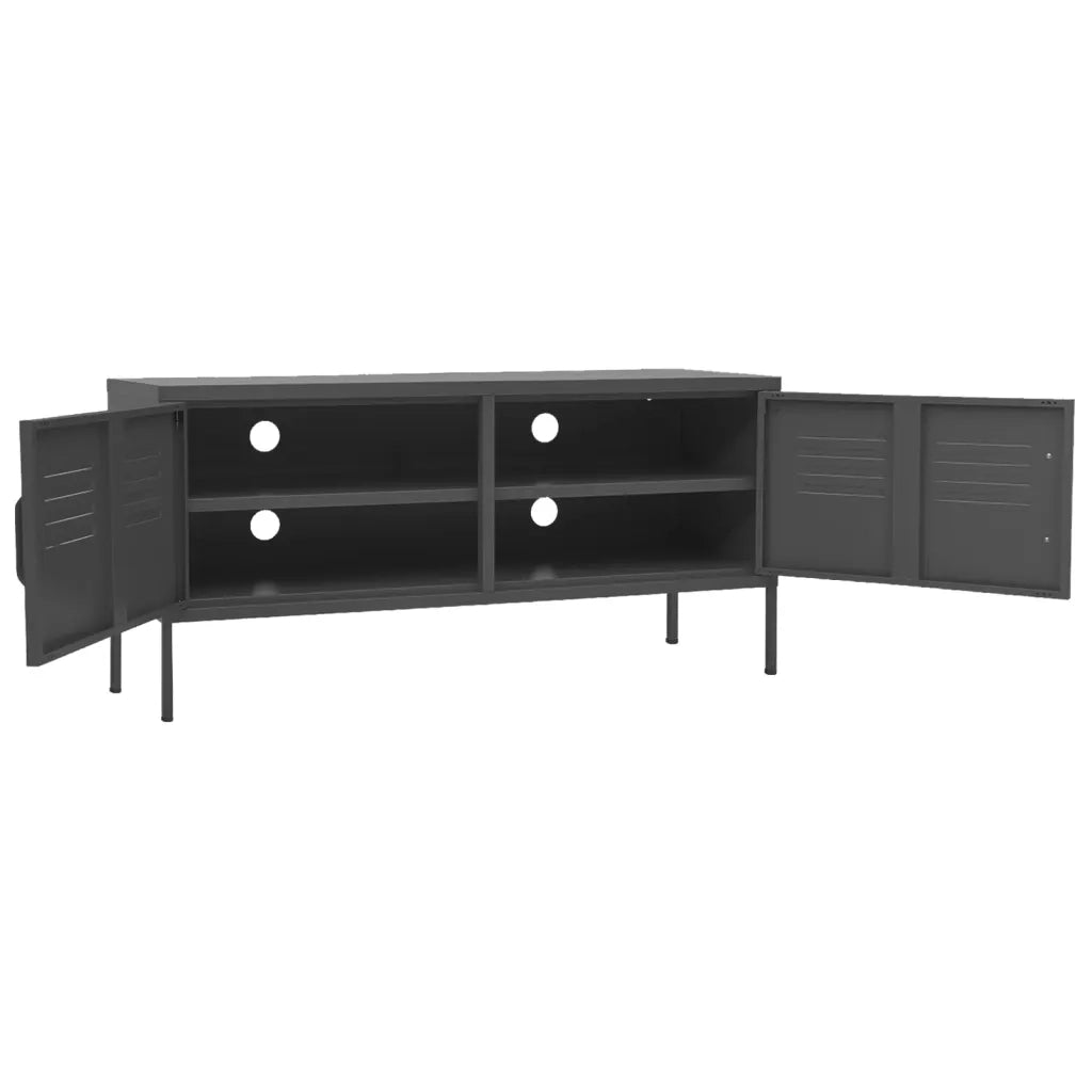 Mobile TV Antracite 105x35x50 cm in Acciaio 336231