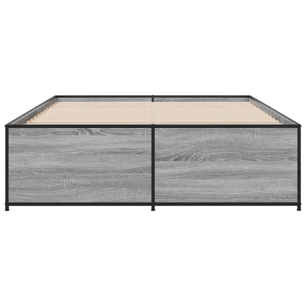 Giroletto Grigio Sonoma 120x200 cm in Legno Multistrato Metallo 3279895