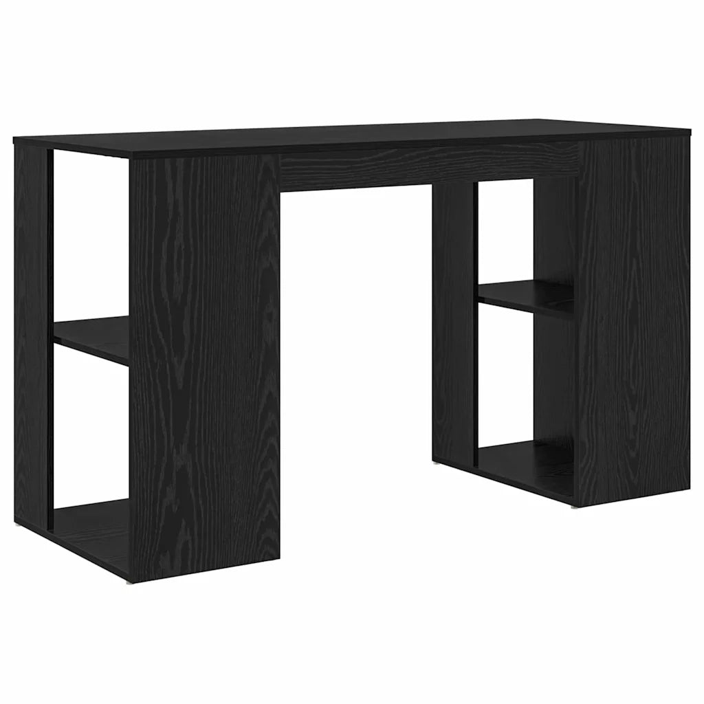 Scrivania | Tavolo da Ufficio Rovere Nero 130 x 50.5 x 75 cm Legno multistrato