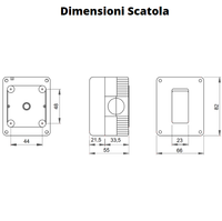 Gewiss scatola parete grigia ip40 1 posto gw27001