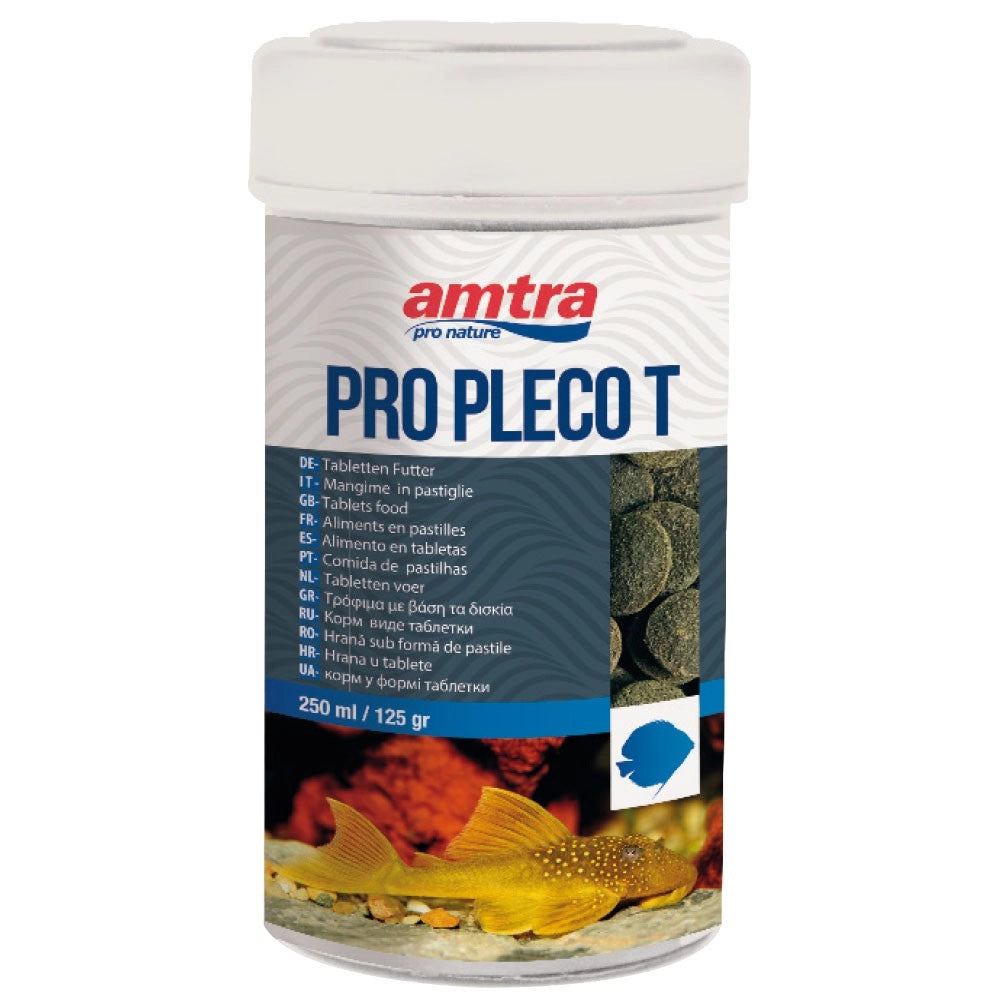 Amtra Pro Pleco T - Mangime in tavolette a base di lignina e minerali per Loricaridi Formato: 250 ml