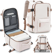 Borsa a Mano per Viaggiatori con Schienale per Cabina, Borsa da 14 Pollici per Laptop, Borsa da Viaggio con Tasca per Scarpe e Impermeabile
