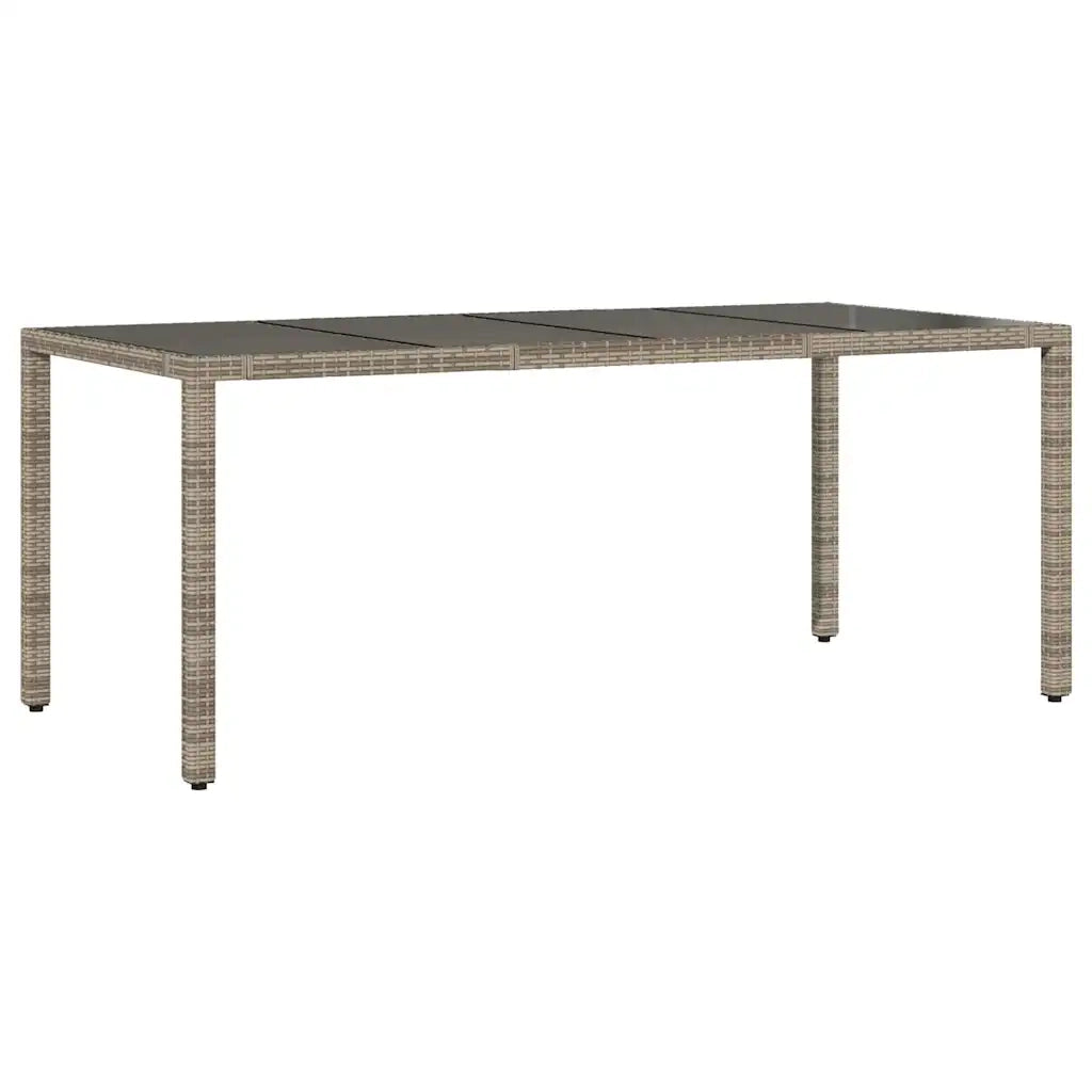 Set da Pranzo per Giardino 9 pcs Grigio polyrattan 3365400