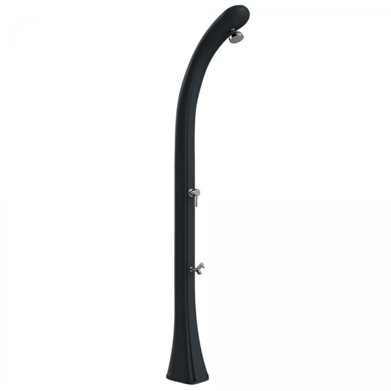 Doccia Solare In Polietilene Happy One Con Lavapiedi Colore Antracite Cv-F120/7016