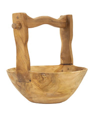 S/TASCHE TIMBO IN TEAK RICICLATO CM 32X25X27 (PEZZI UNICI - NON RIP. IN SERIE)