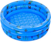 Bambino Piscina Inflabile Giocattolo Centro Sport Acquatici 3 Anelli Piscina 51 Pollici Blu. Bambino Piscina Inflabile